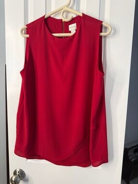 Chico's Red Layered Sleeveless Tunic